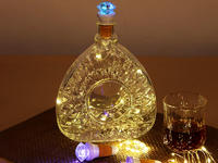 USB Night Light Diamond Shape Bottle Cork Lamp Copper string Flasher