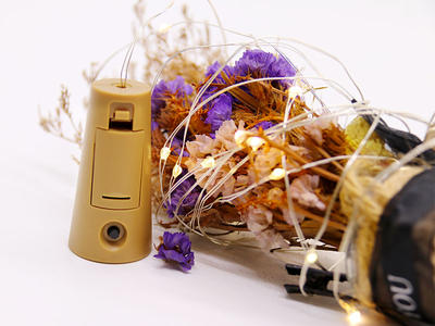 Wine Bottle Copper String Light 2M 3*LR44 Battery Included used Indoor Outdoor Lights Bistro Decoration